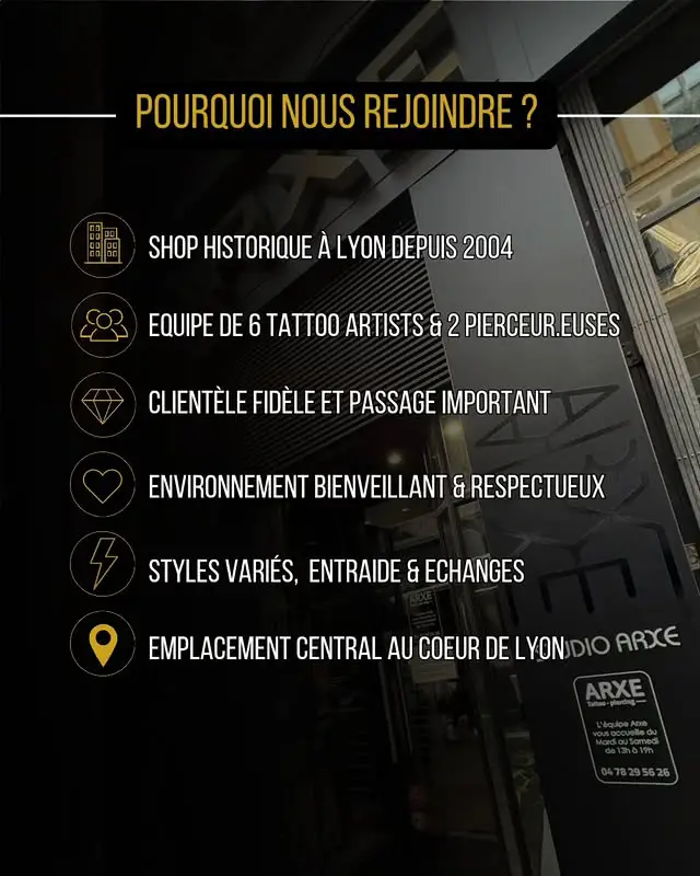 ARXE recrute 2 tatoueurs