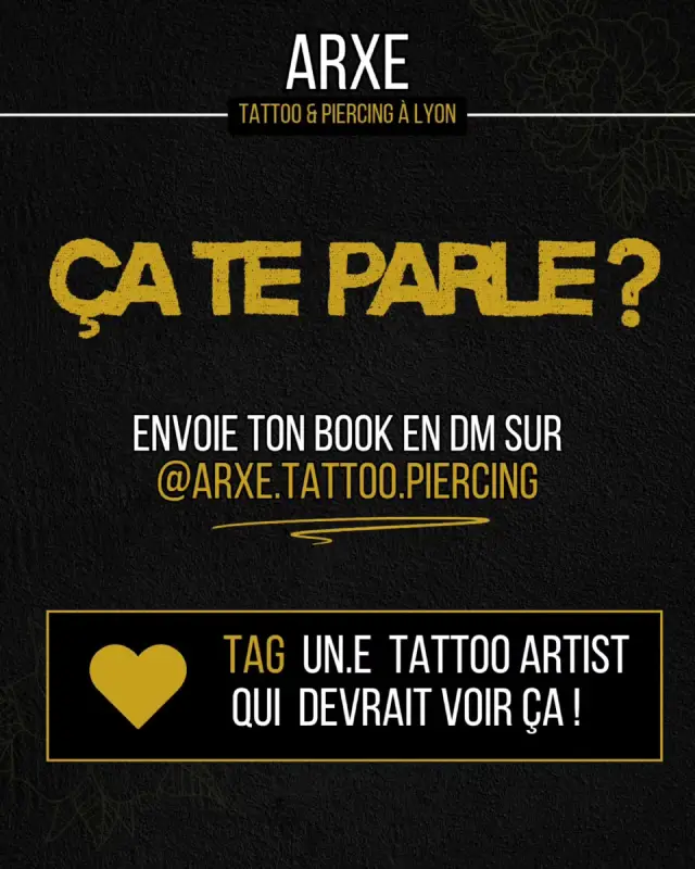 ARXE recrute 2 tatoueurs