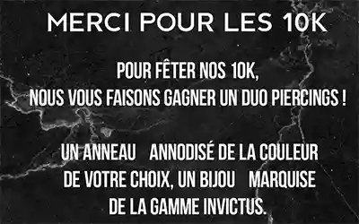 Concours sur Instagram : Un bijou de piercing à gagner