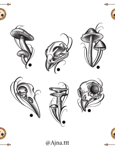 Flash tattoo Hallowen proposés par Ajna