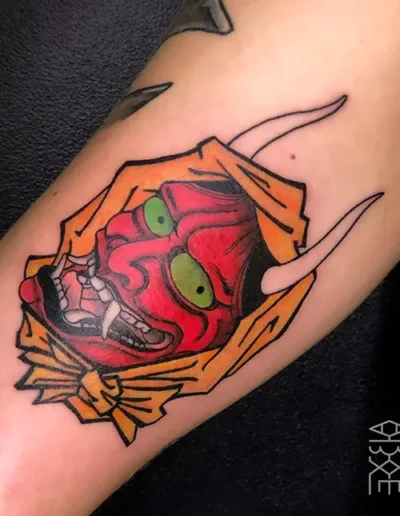 Tatouage Yokai réalisé chez ARXE par Ajna